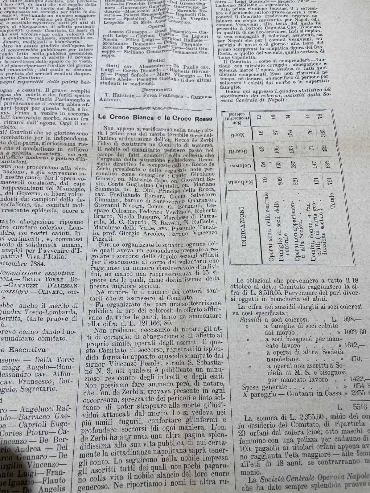 Napoli: Medicina, Igiene E L'Epidemia Colerica Del 1884