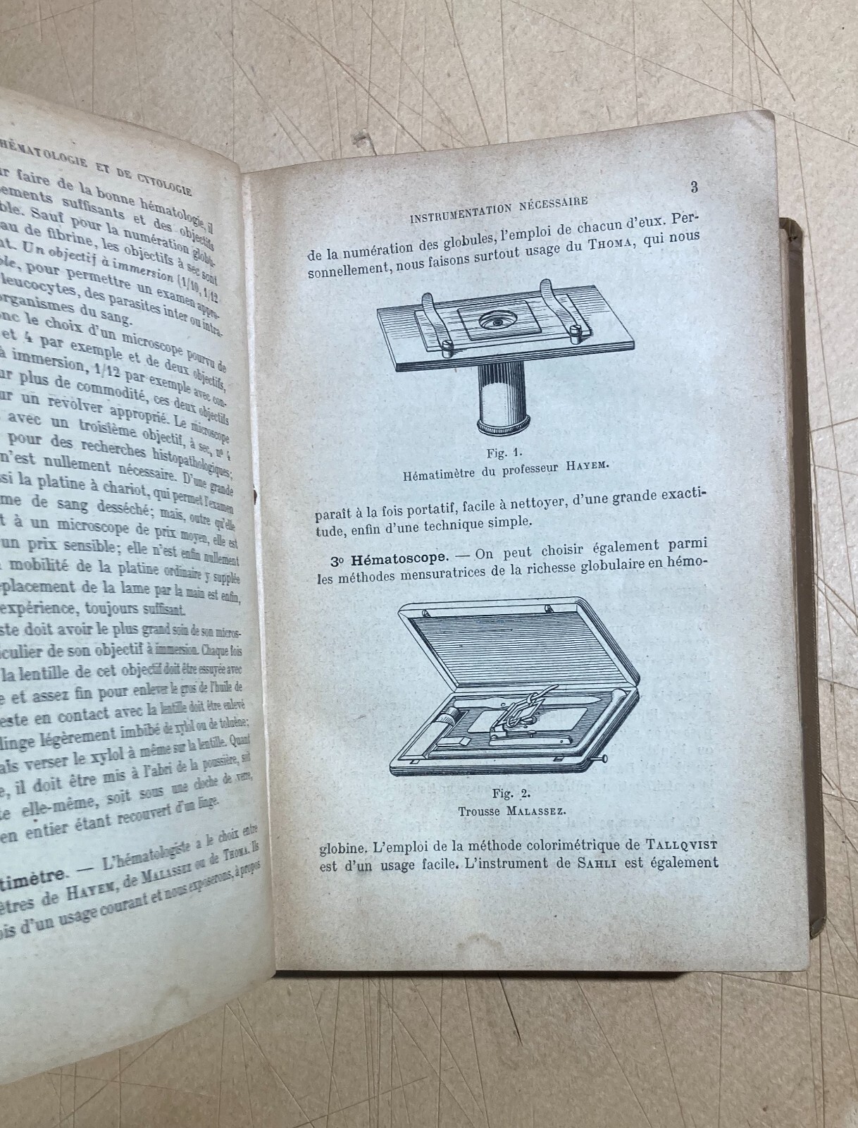 Medicina, Ematologia, Citologia, Chimica. Antica Edizione Francese. Rieux. Illustrata.