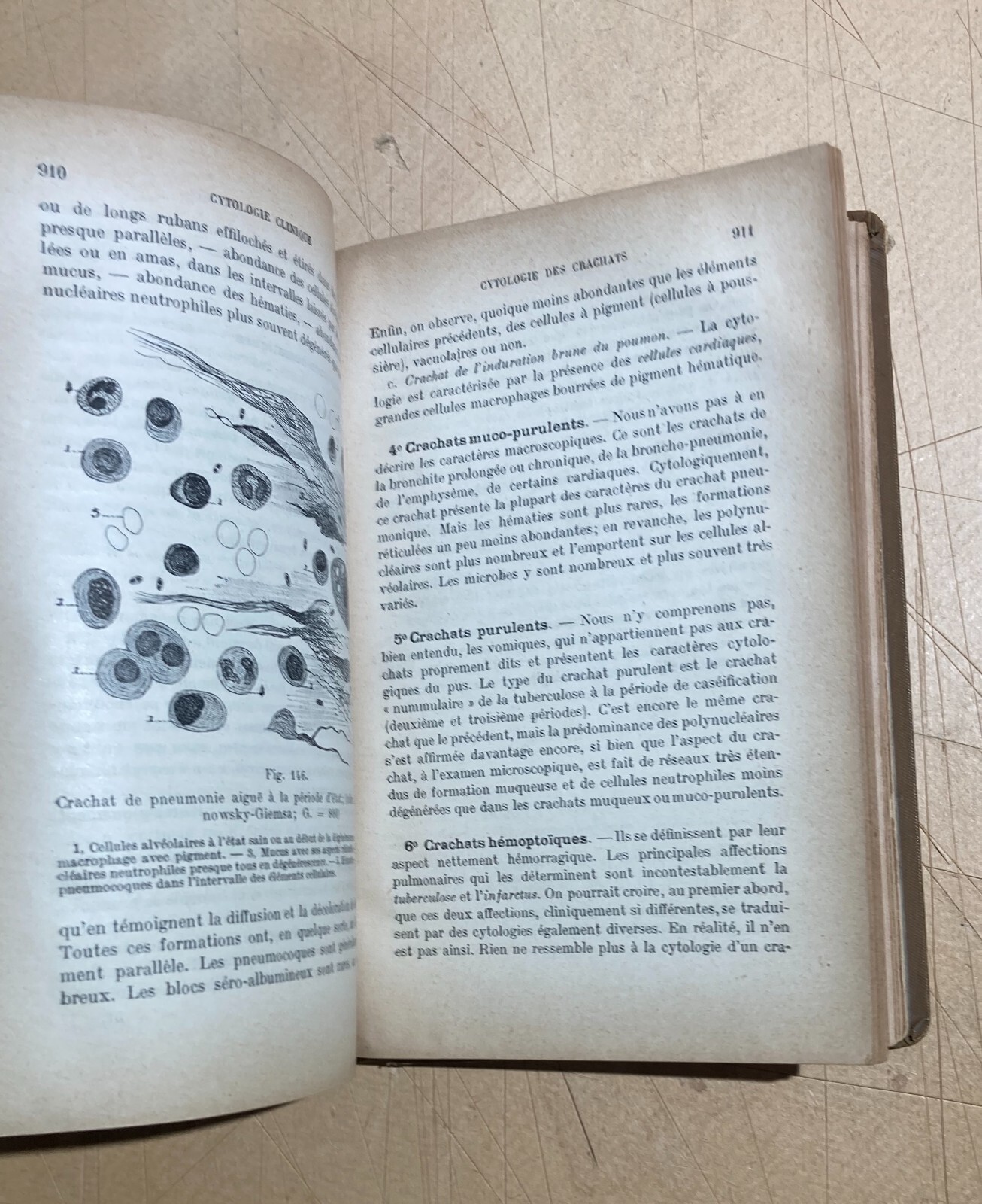 Medicina, Ematologia, Citologia, Chimica. Antica Edizione Francese. Rieux. Illustrata.