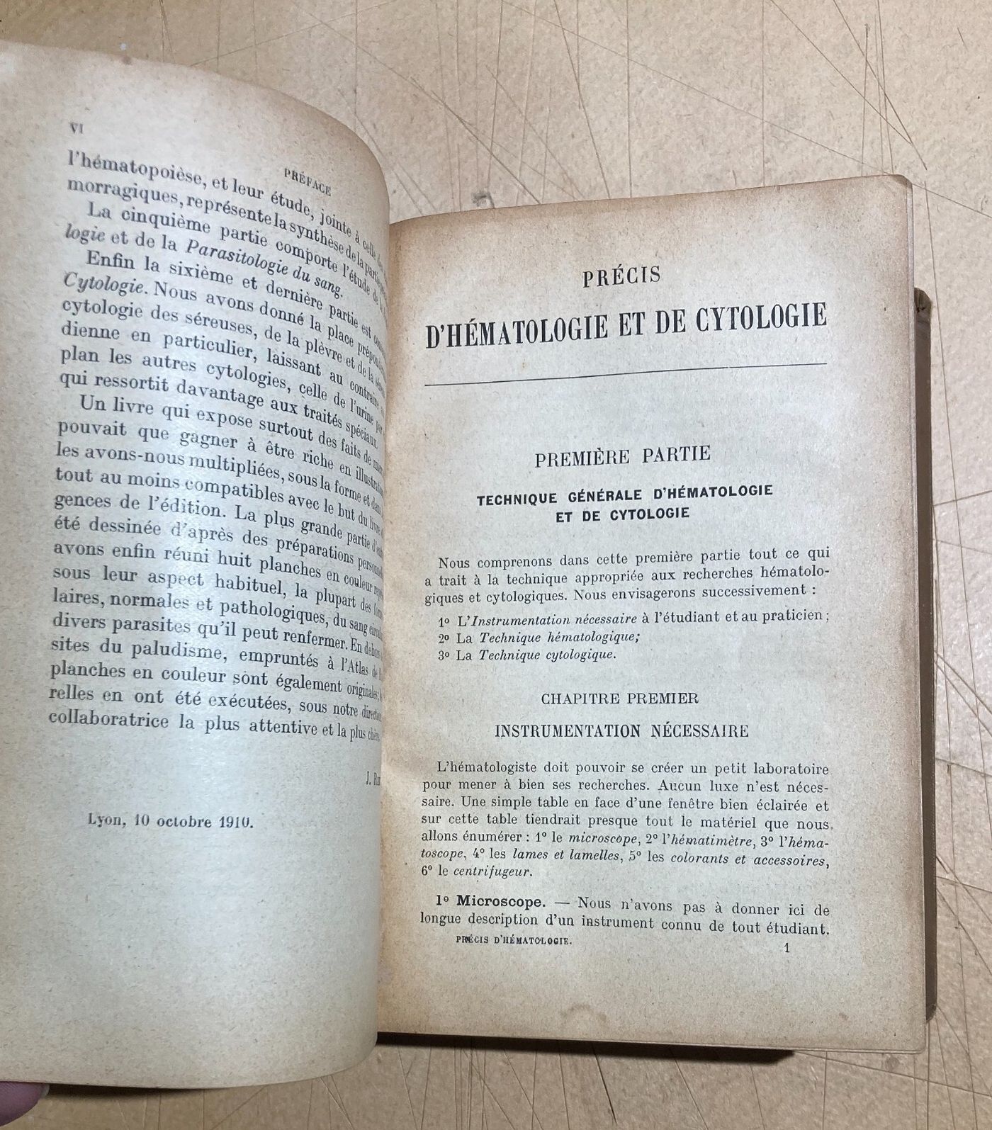 Medicina, Ematologia, Citologia, Chimica. Antica Edizione Francese. Rieux. Illustrata.