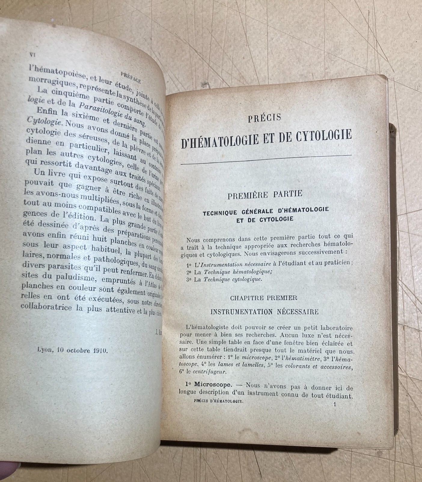 Medicina, Ematologia, Citologia, Chimica. Antica Edizione Francese. Rieux. Illustrata.