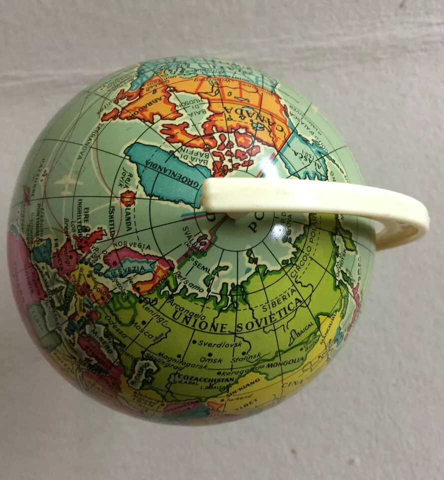 Mappamondo Decorativo Vintage Da Collezione