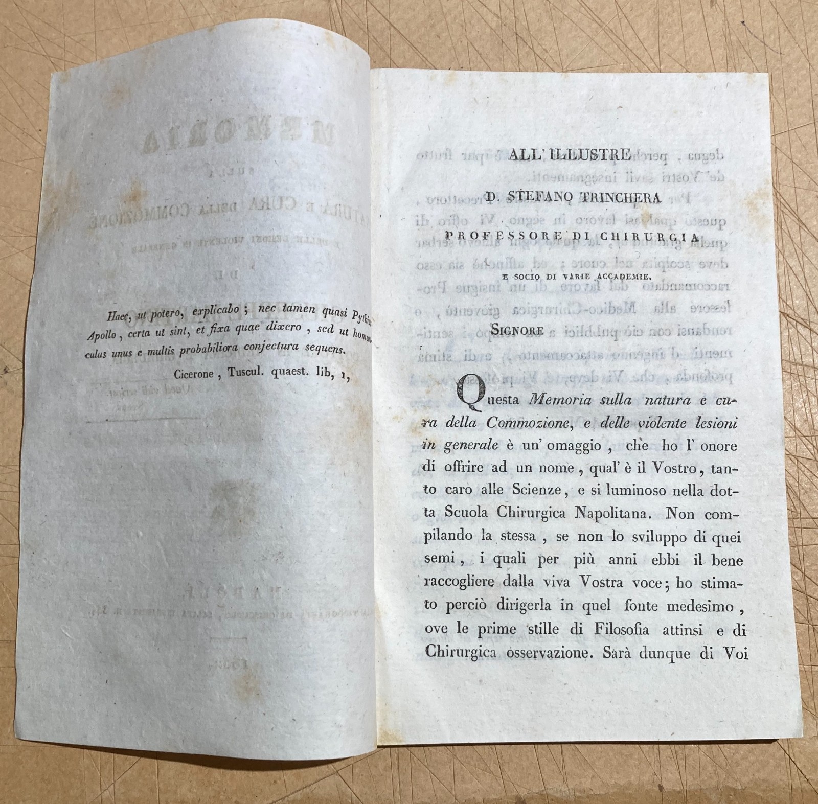 Medicina, Chirurgia E Lesioni Violente: Isernia, San Vincenzo Al Volturno, Giuseppe Martino, 1832