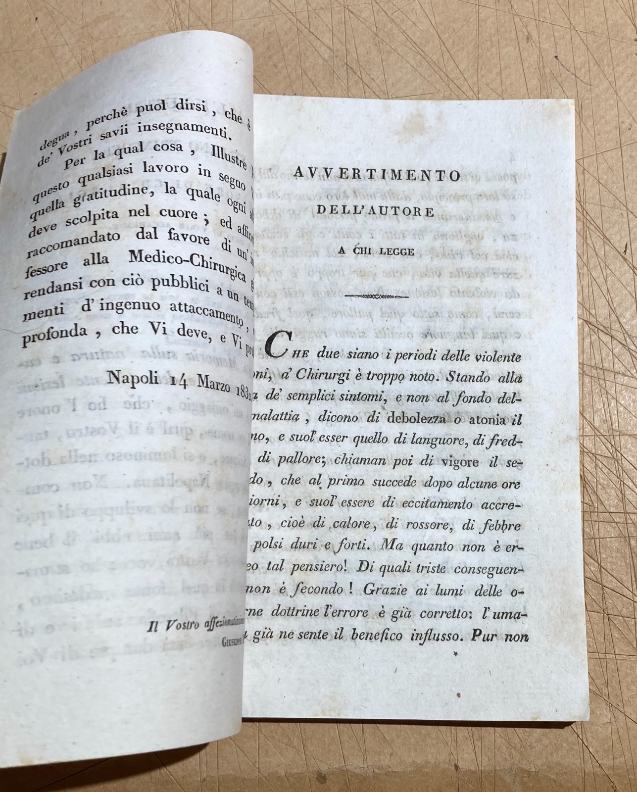 Medicina, Chirurgia E Lesioni Violente: Isernia, San Vincenzo Al Volturno, Giuseppe Martino, 1832
