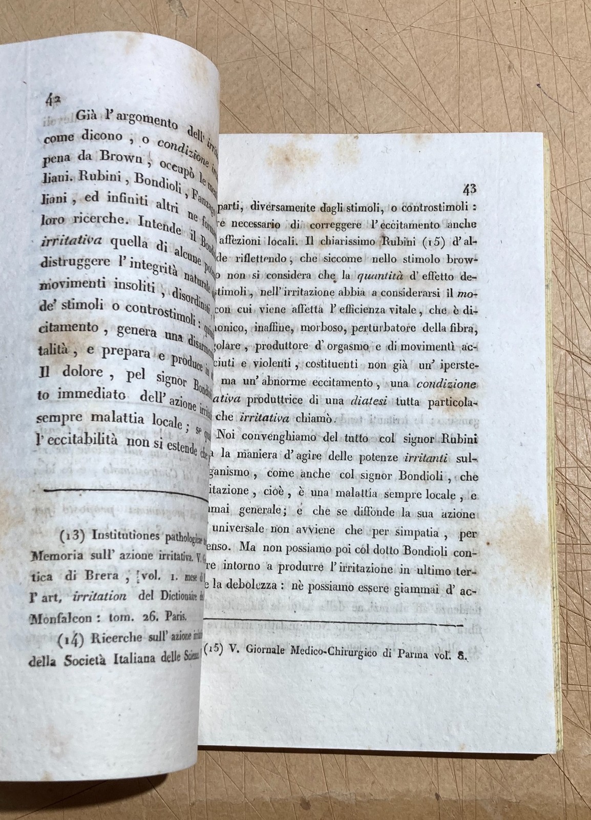 Medicina, Chirurgia E Lesioni Violente: Isernia, San Vincenzo Al Volturno, Giuseppe Martino, 1832