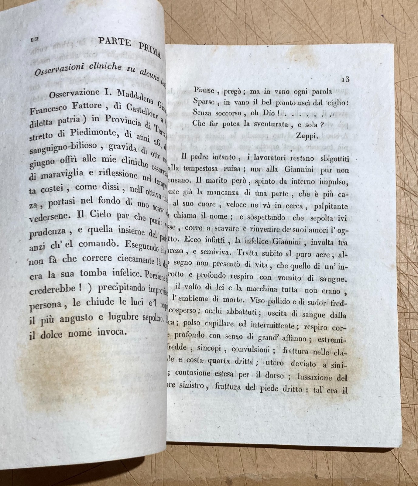 Medicina, Chirurgia E Lesioni Violente: Isernia, San Vincenzo Al Volturno, Giuseppe Martino, 1832