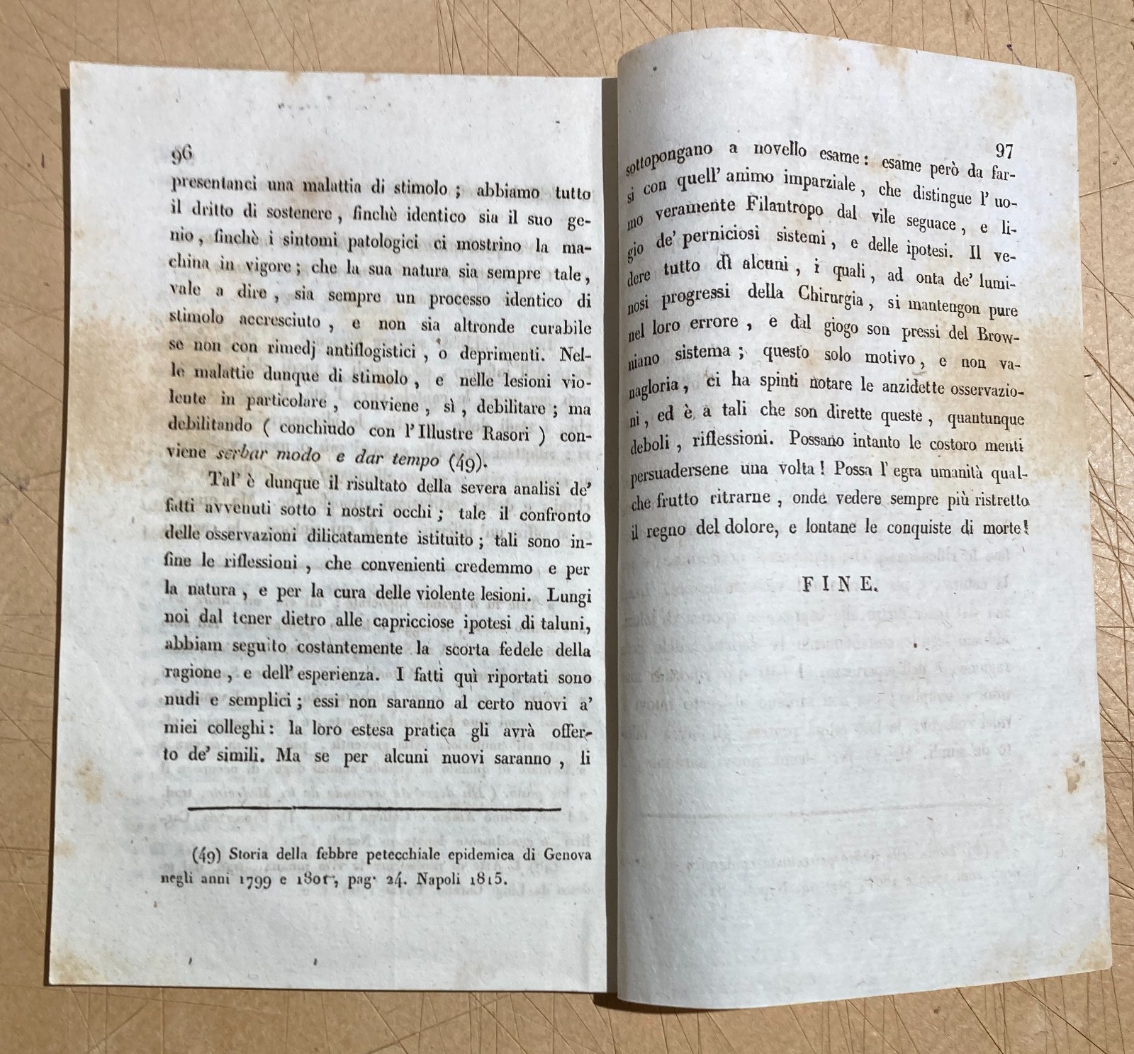 Medicina, Chirurgia E Lesioni Violente: Isernia, San Vincenzo Al Volturno, Giuseppe Martino, 1832