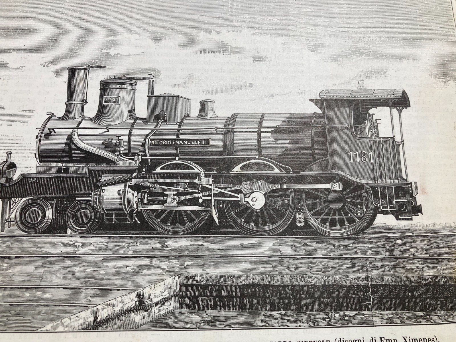 Tecnica, Meccanica E Ferrovie: Locomotive Verona E Vittorio Emanuele II. Ximenes, 1884