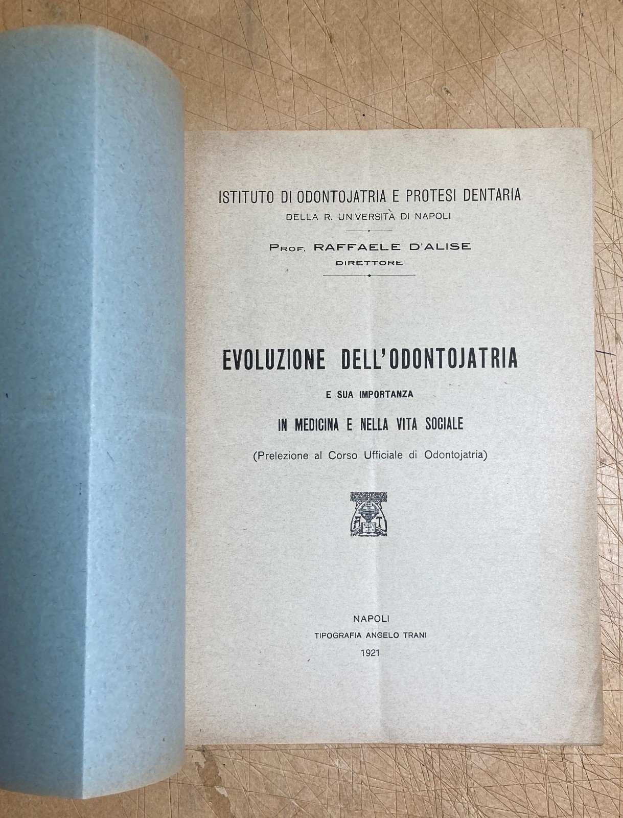 Medicina   Evoluzione Dell'Odontoiatria   Denti   Napoli   d'Alise   1921