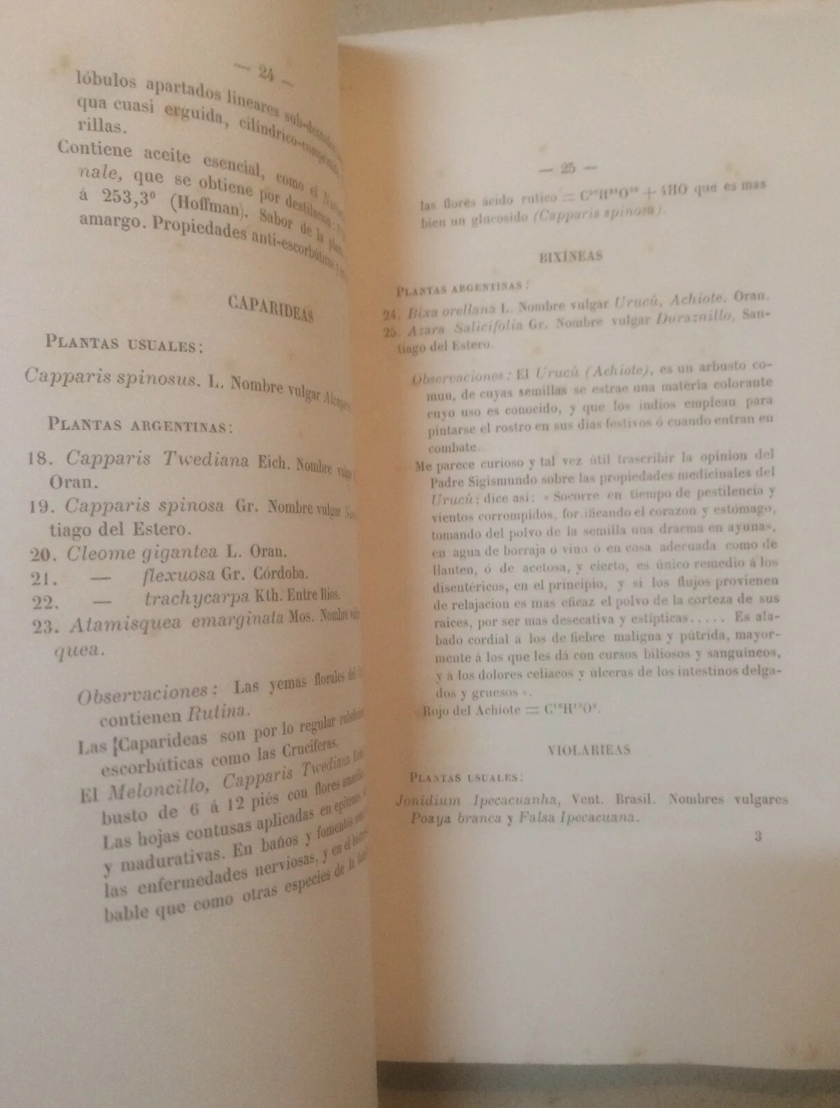 Medicina, Erboristeria E Farmacia: Botanica Medica Argentina Di Domingo Parodi (1881)