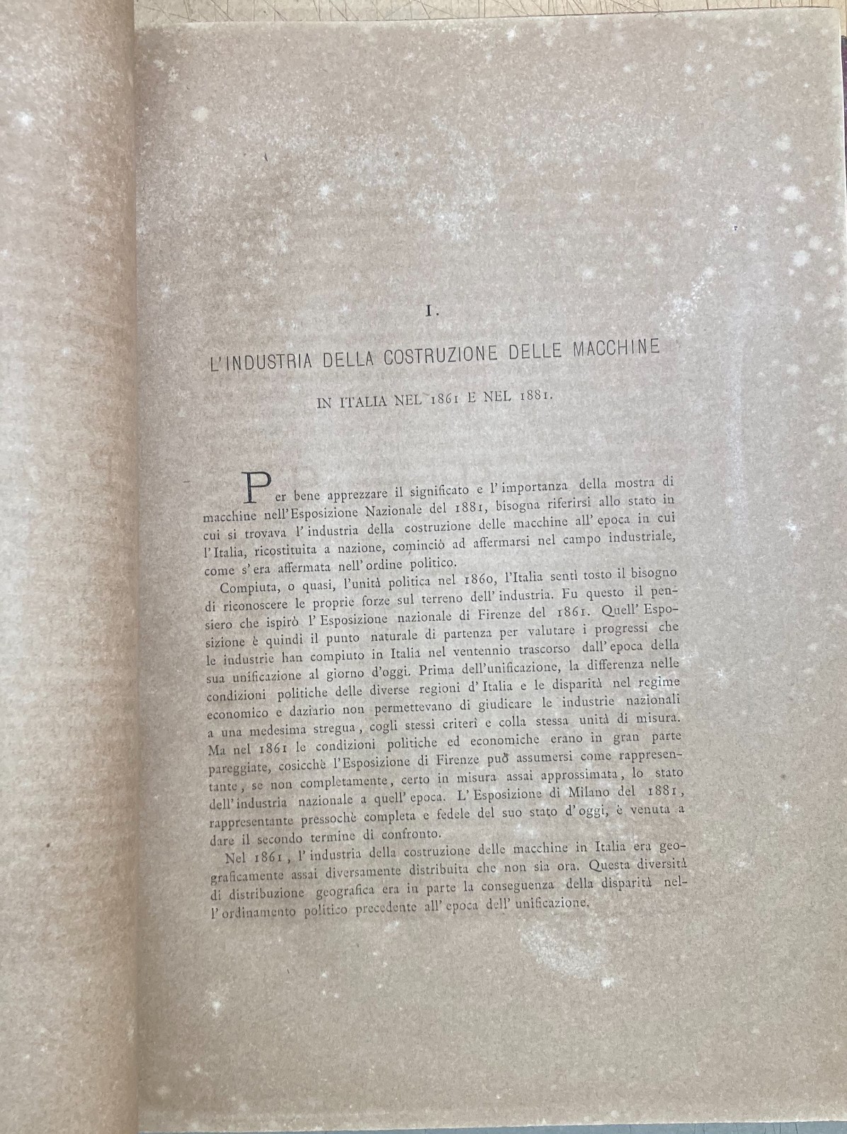 Ingegneria Meccanica, Ferrovie E Fibre Tessili. Esposizione Di Milano, 1882