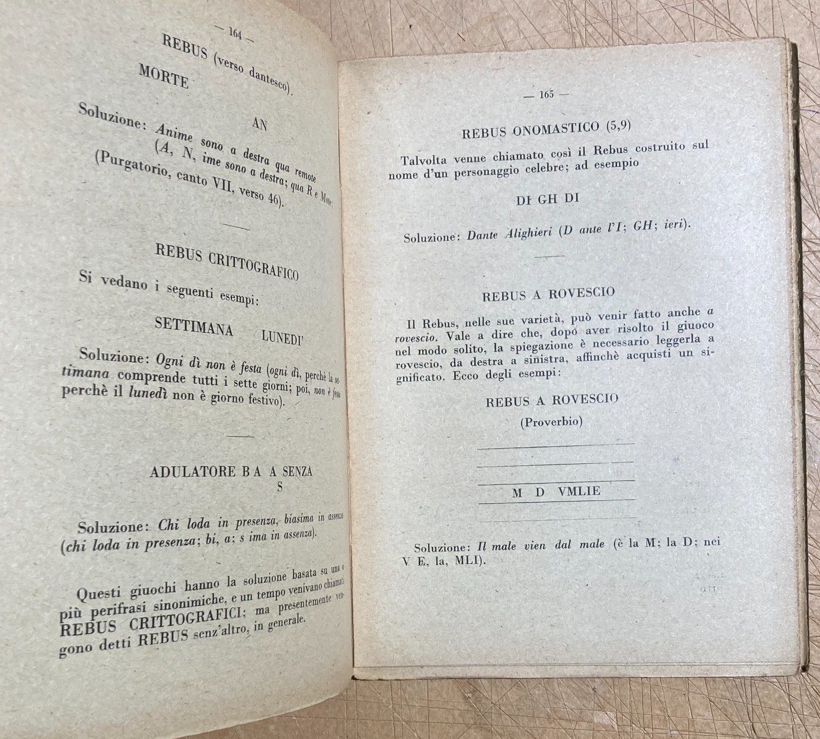 Vademecum Dell'Enigmista: Enigmi, Sciarade, Rebus E Indovinelli   Artù   1938