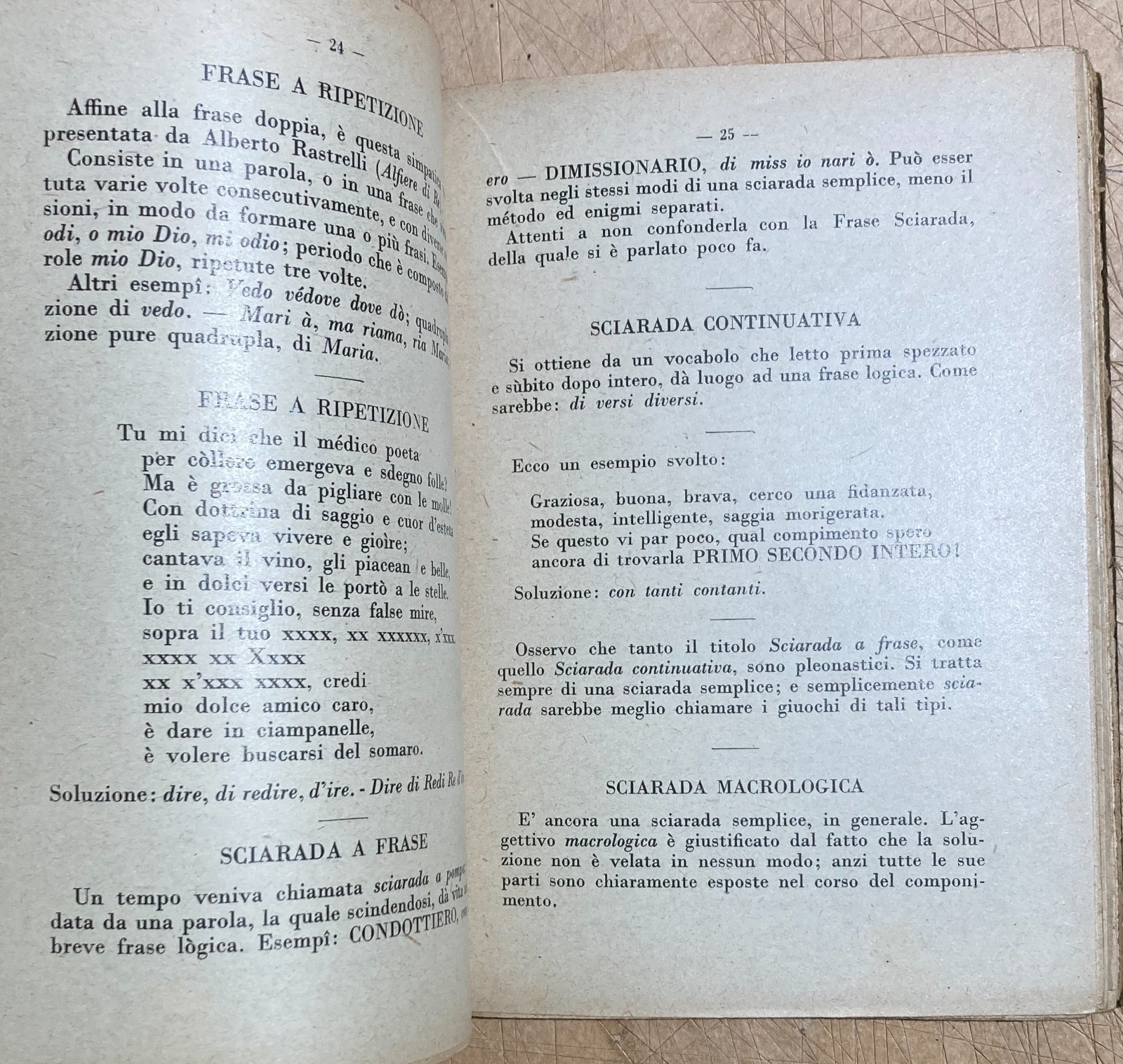 Vademecum Dell'Enigmista: Enigmi, Sciarade, Rebus E Indovinelli   Artù   1938