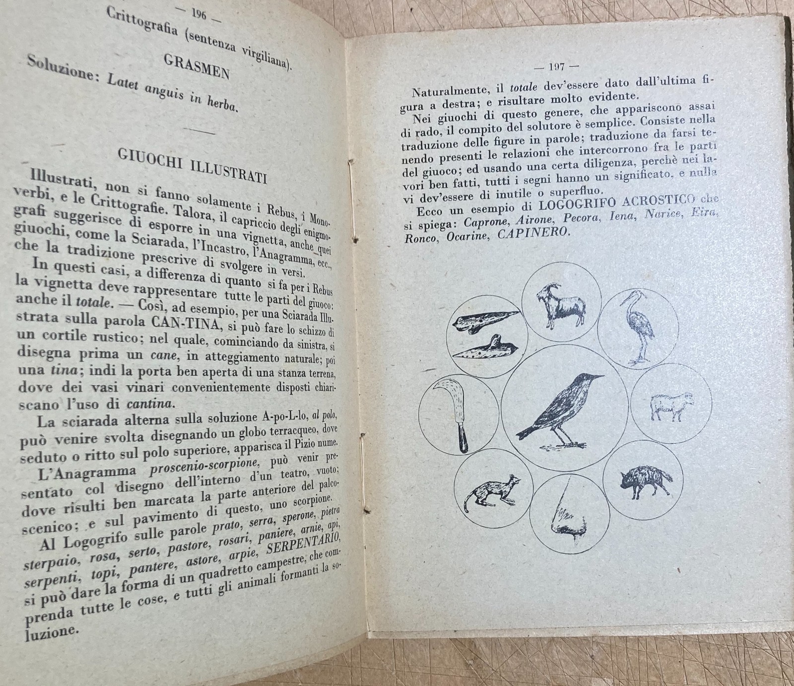 Vademecum Dell'Enigmista: Enigmi, Sciarade, Rebus E Indovinelli   Artù   1938