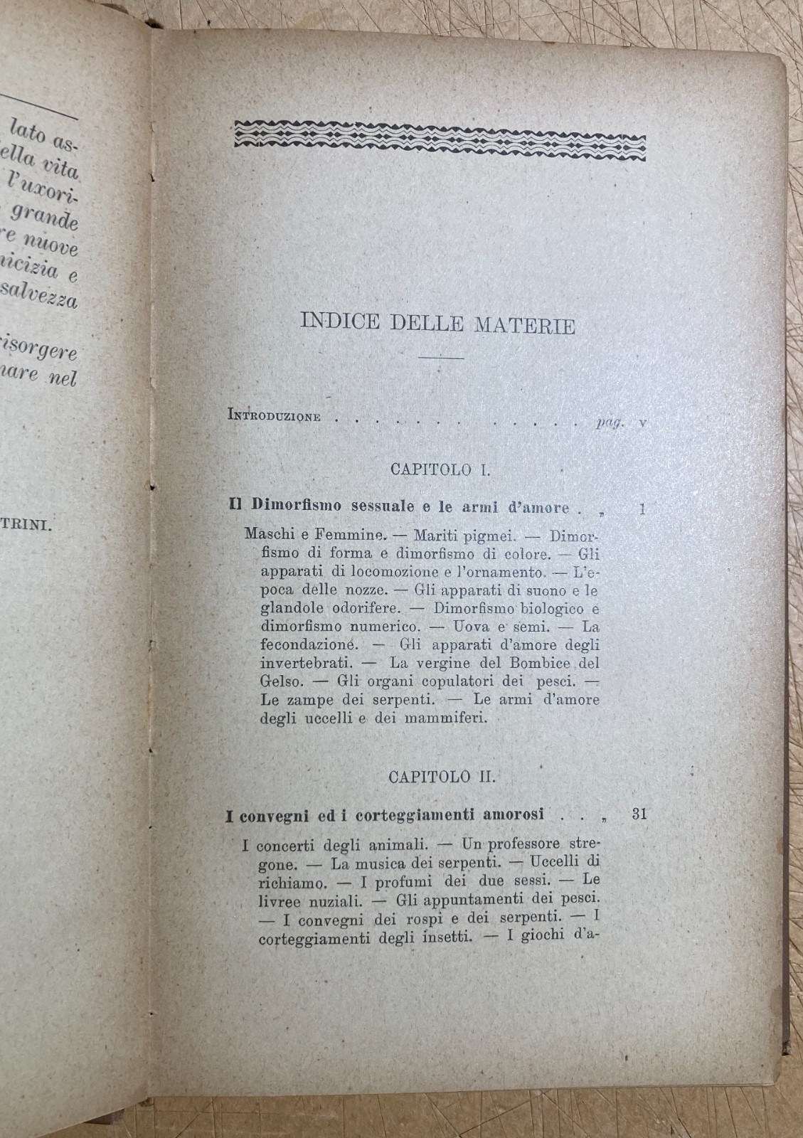 Zoologia. Gli Amori Degli Animali. Accoppiamenti E Corteggiamenti. Edizione Bocca, 1905.