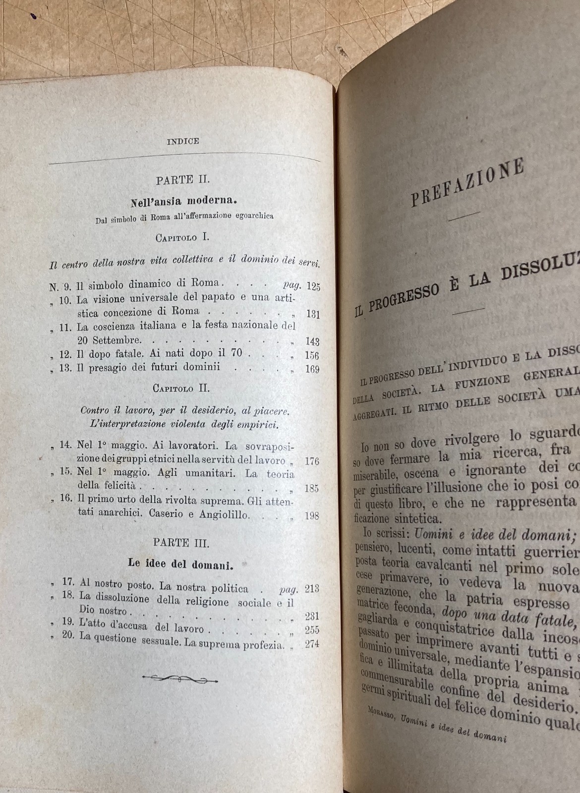 Progresso, Egoarchia, Razze, Società, Individualismo: Novicow, Gumplowicz, Morasso