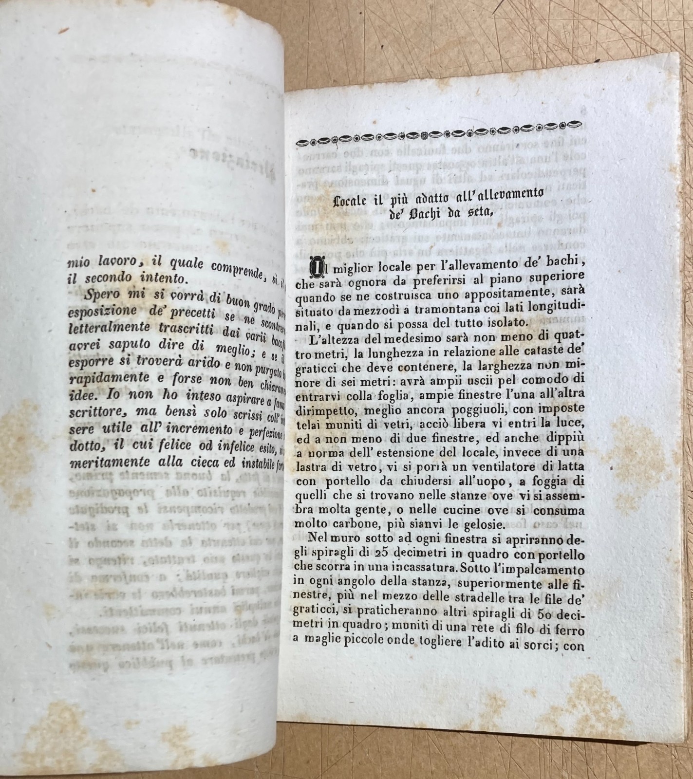 Allevamento Dei Bachi Da Seta. Edizione Di Balsamo Crivelli, Milano, 1850