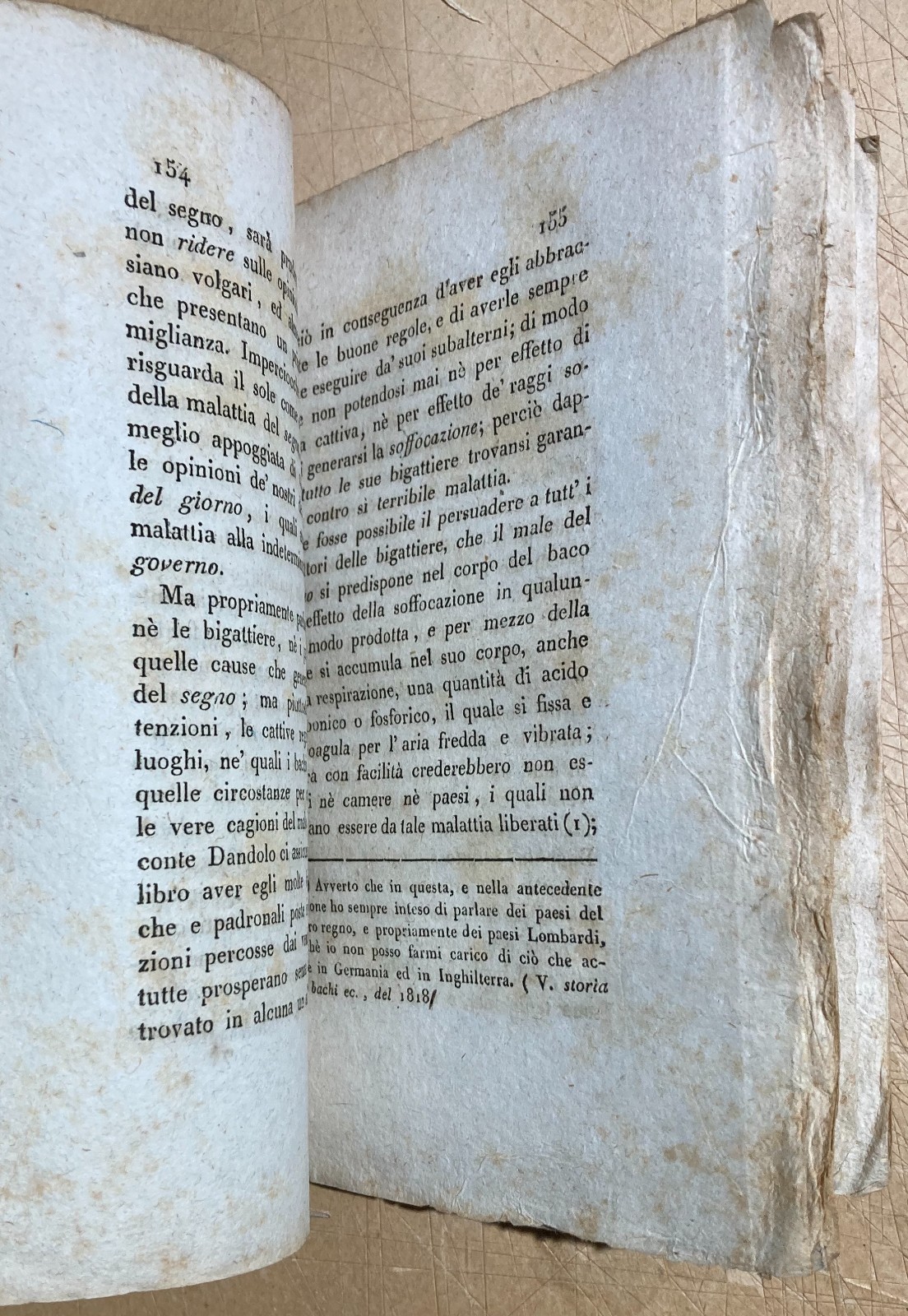 Bachi Da Seta: Allevamento, Malattie, Calcinaccio. Lombardia, Brianza, Viganò, 1819
