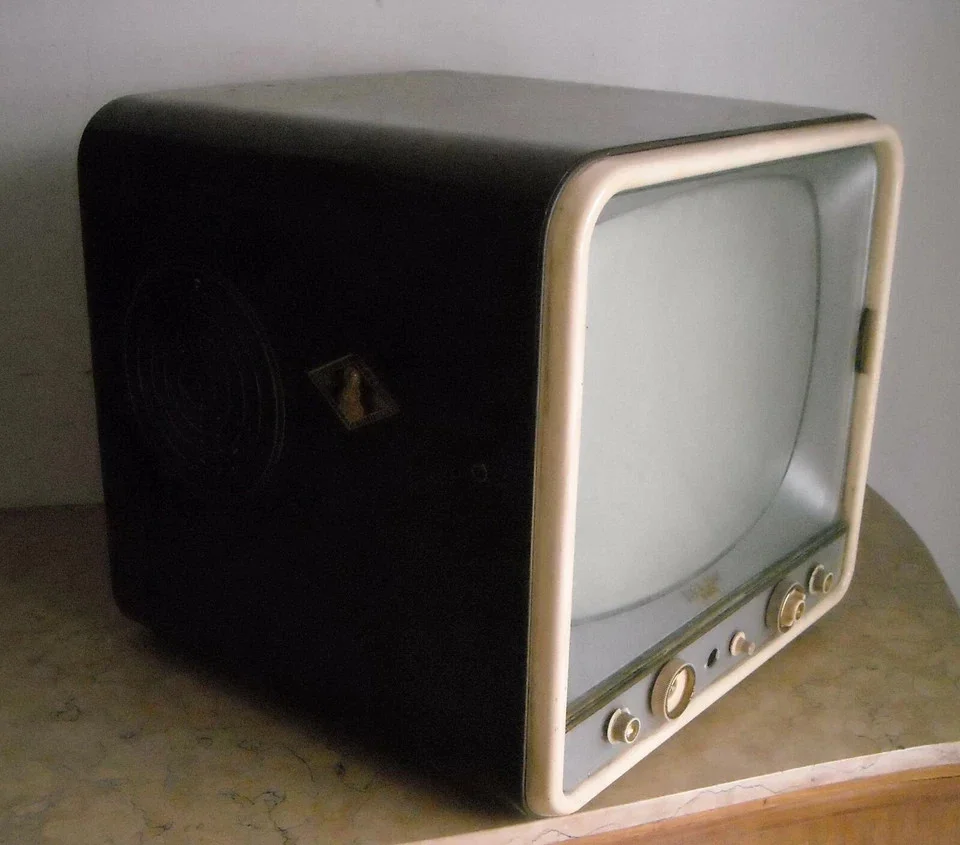 Vintage Belvis Television, Cube Design, 1960s