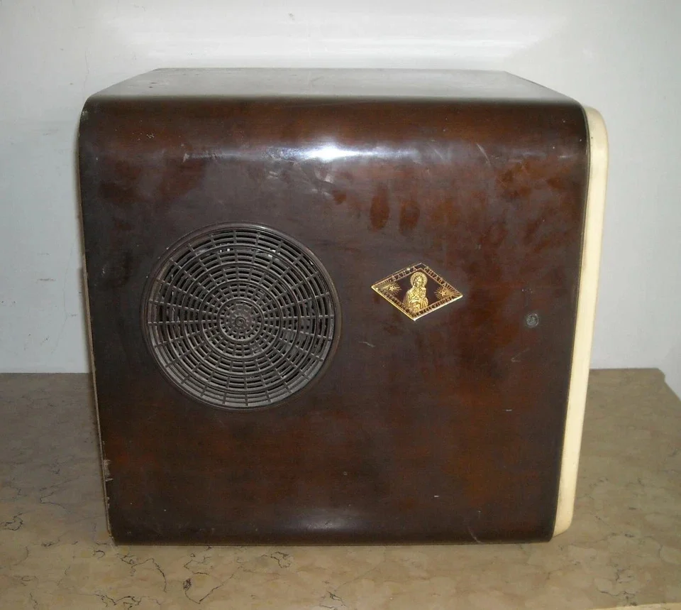 Vintage Belvis Television, Cube Design, 1960s