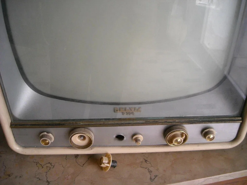 Vintage Belvis Television, Cube Design, 1960s