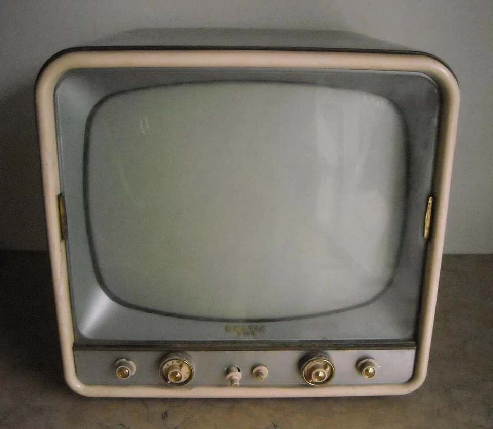 Vintage Belvis Television, Cube Design, 1960s