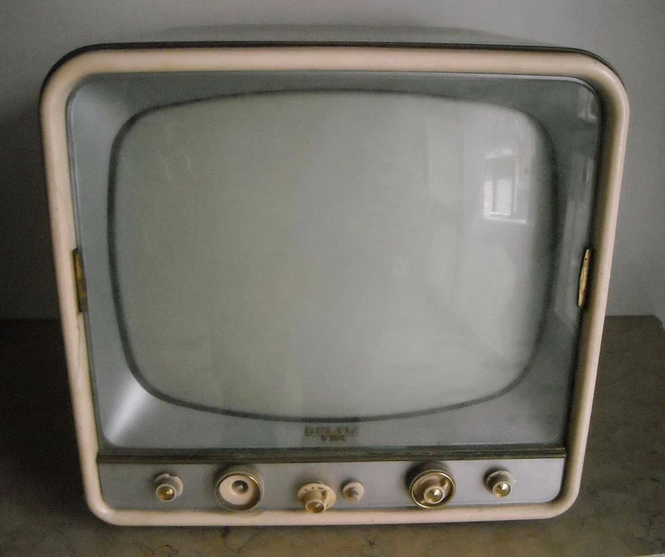 Vintage Belvis Television, Cube Design, 1960s