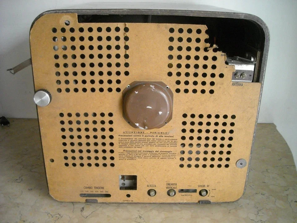 Vintage Belvis Television, Cube Design, 1960s