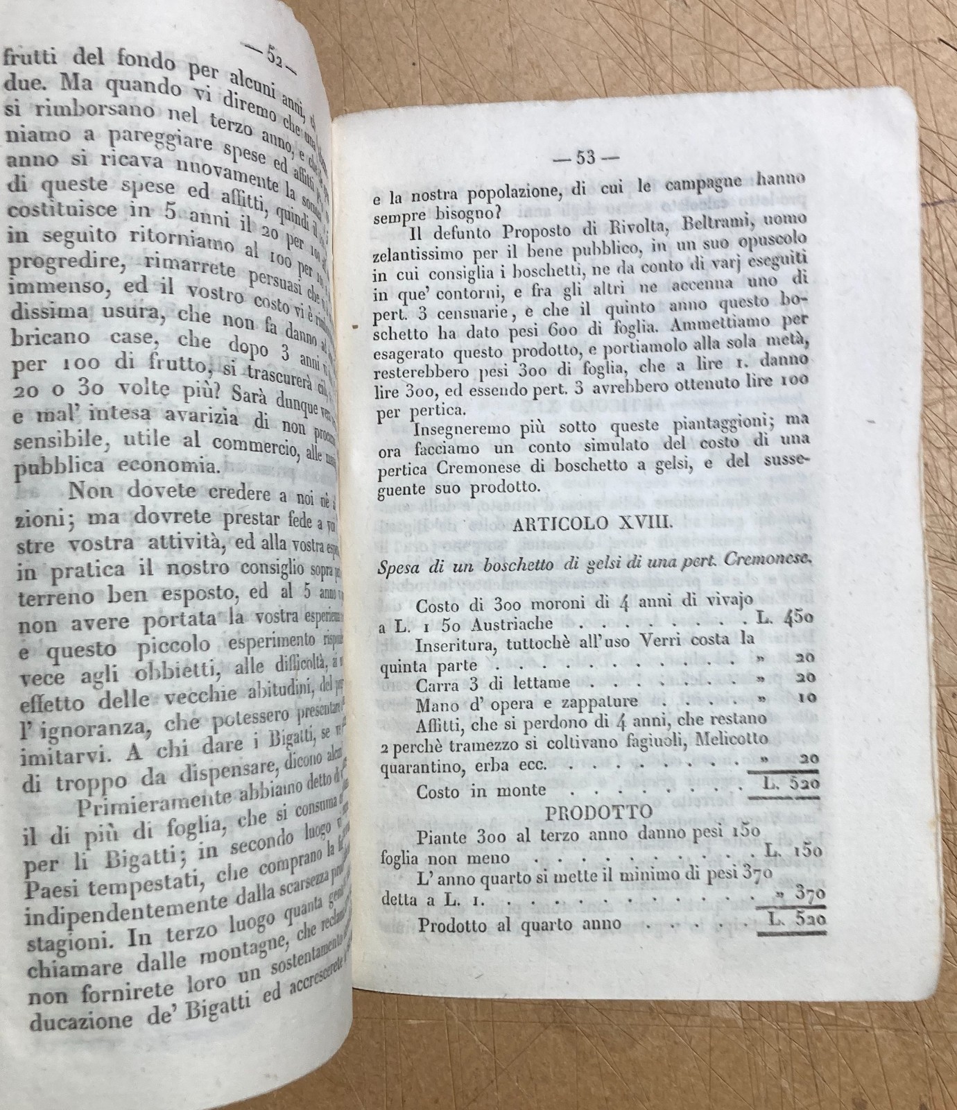 Il Bigattiere: Istruzioni Per L'Allevamento Dei Bachi Da Seta E La Coltivazione Dei Gelsi, Cremona