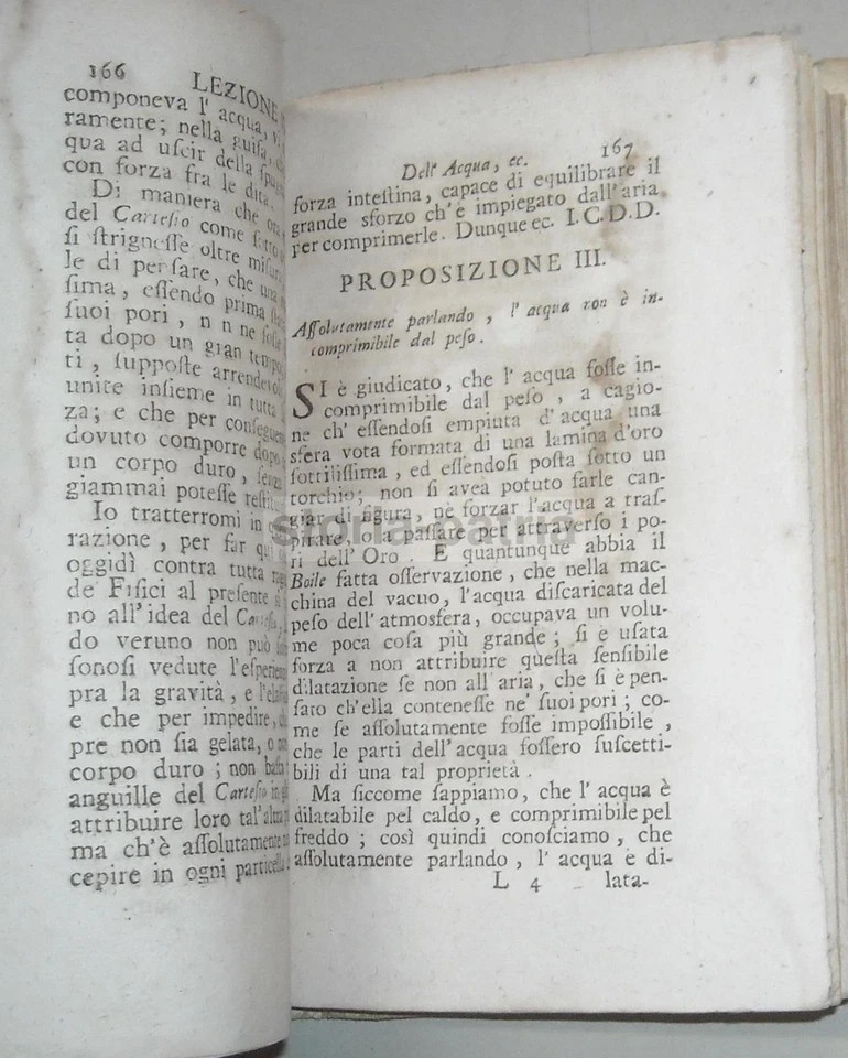 Fisica, Chimica, Aria, Acqua, Olio, Fuoco, Luce, Calore, Sale. Edizione Di Venezia, 1743