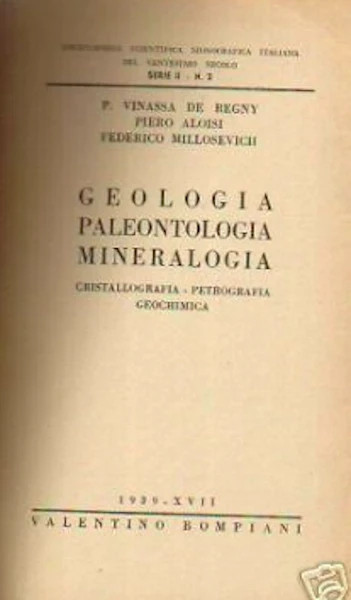 Geologia, Mineralogia, Petrografia, Geochimica, Raggi X, Campi Flegrei, Etna, 1939