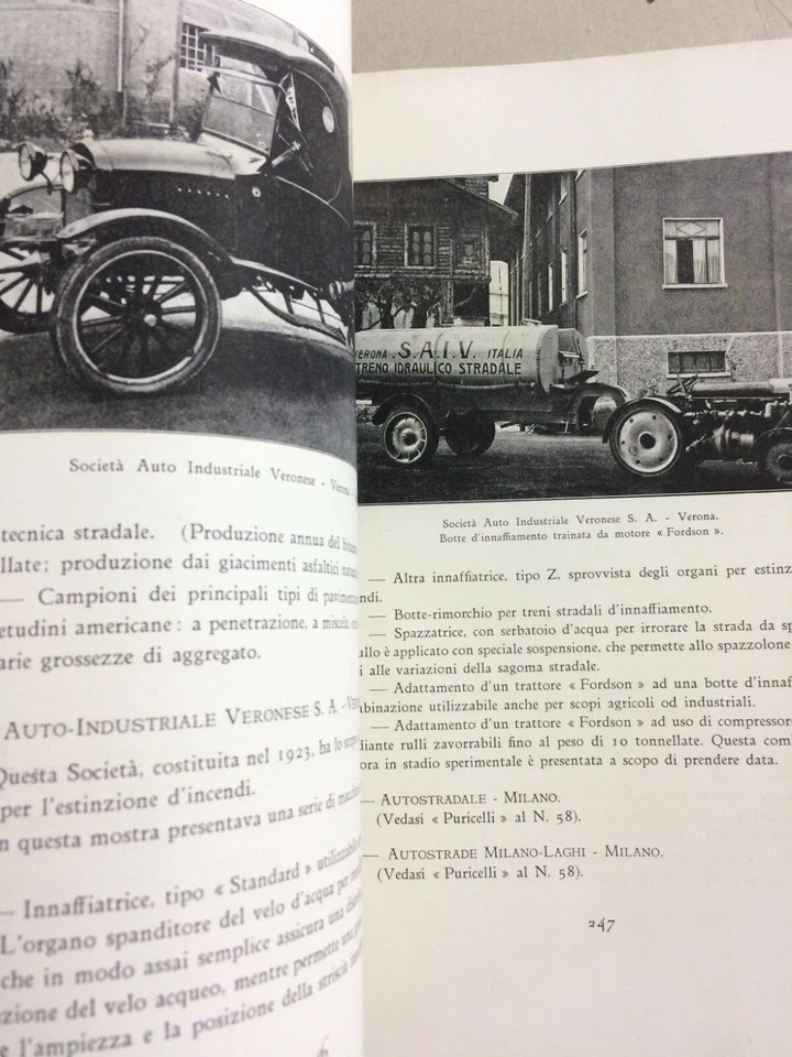 Ingegneria, Strade E Asfalto: Mostra Della Strada, Milano 1926