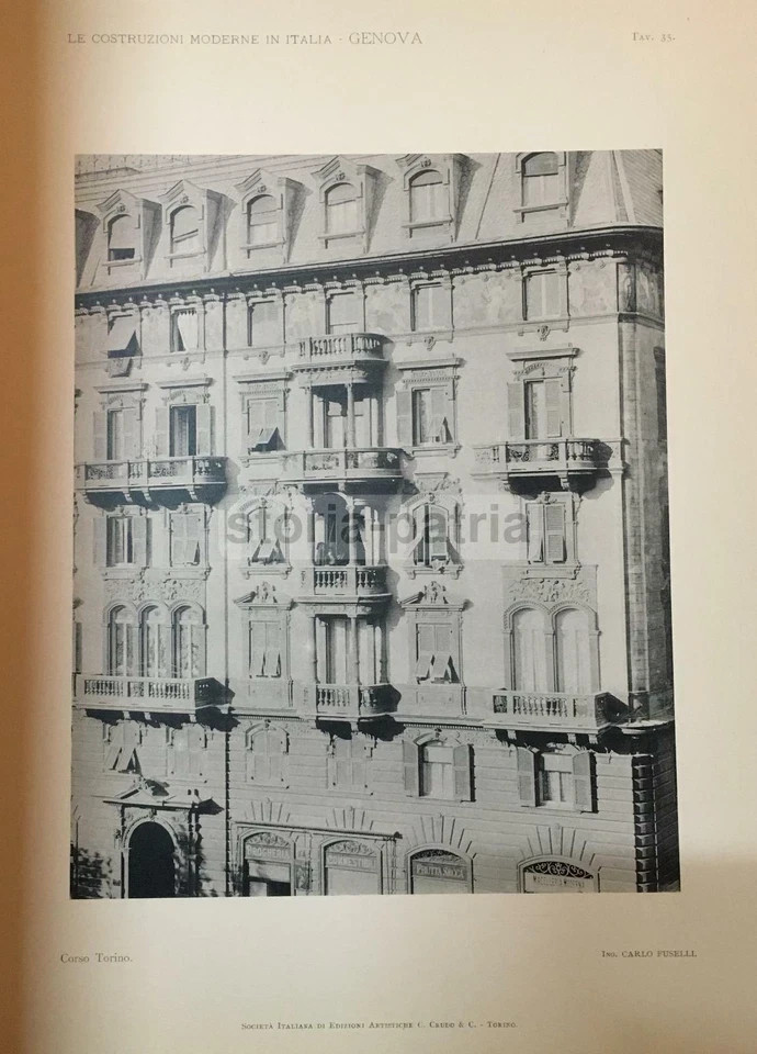 Architettura, Ingegneria Ed Edilizia Genovese: Grande Raccolta Di Tavole Del '900