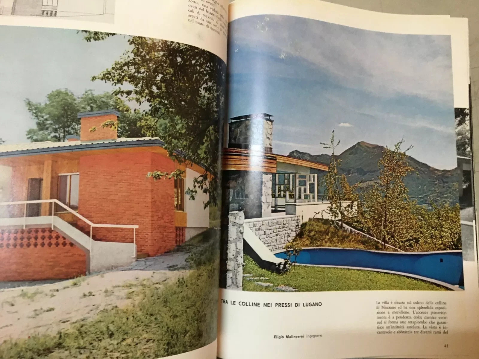 Ville In Collina: Architettura E Ingegneria. Brianza, Friuli, Bologna, Lisanza (1964)