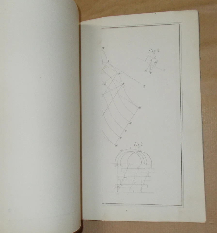 Ingegneria: Ponti Obliqui. Rajola, Napoli. Antica Edizione Con Tavola Illustrativa
