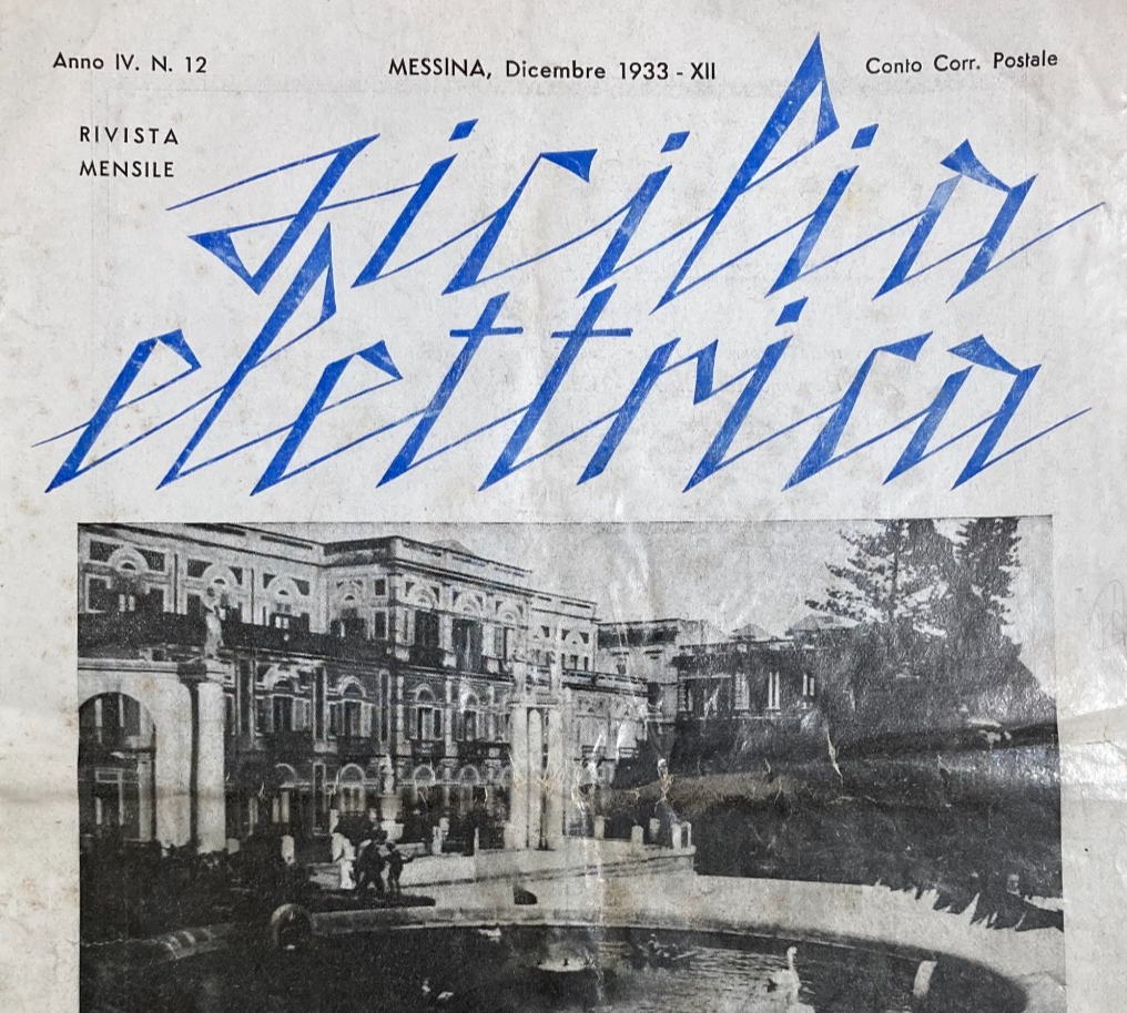 Sicilia Elettrica, Dicembre 1933: Rivista Della Società Generale Elettrica Della Sicilia