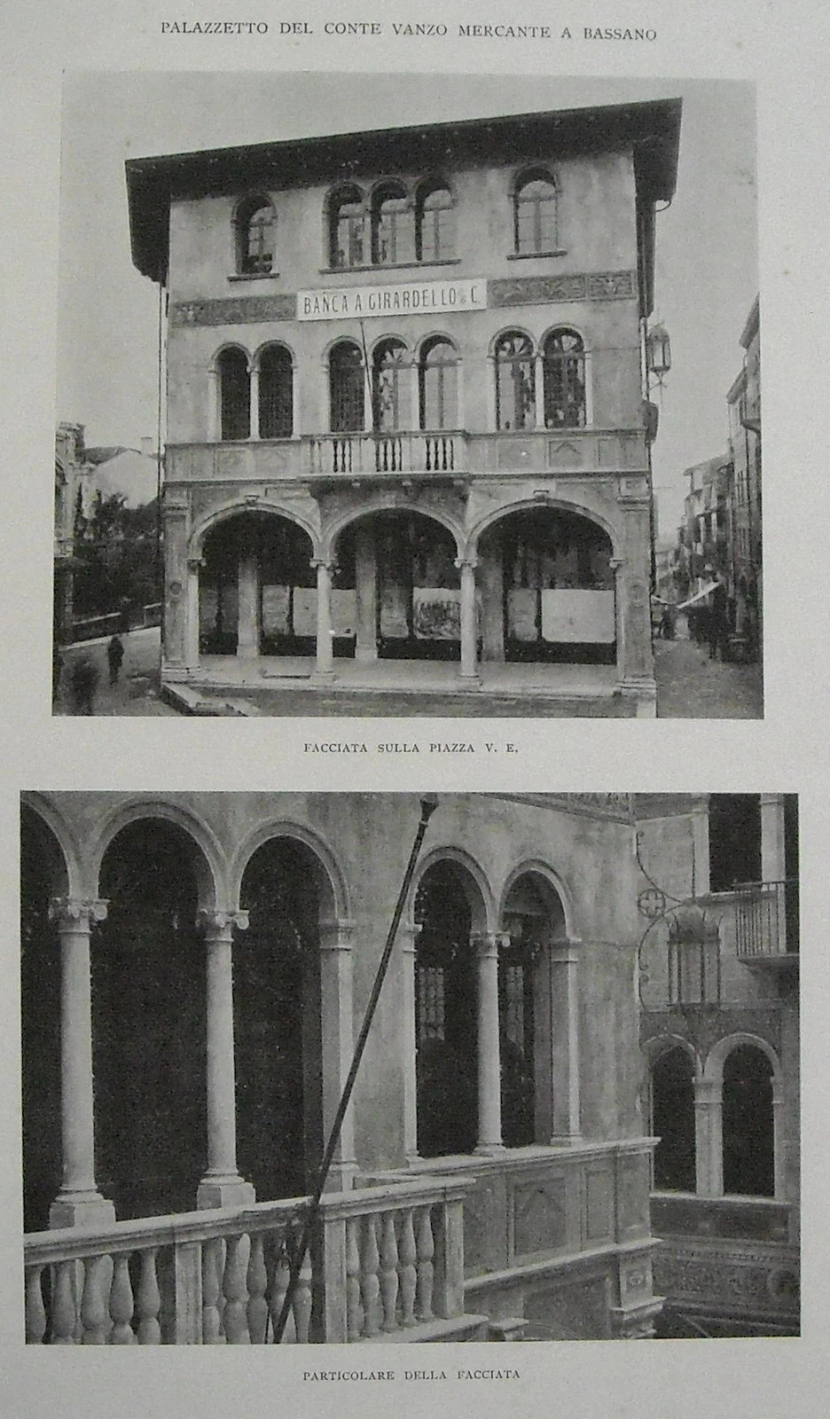 Palazzetto Del Conte Vanzo A Bassano Del Grappa: Architettura E Ingegneria (Banca Girardello, Marchiori)