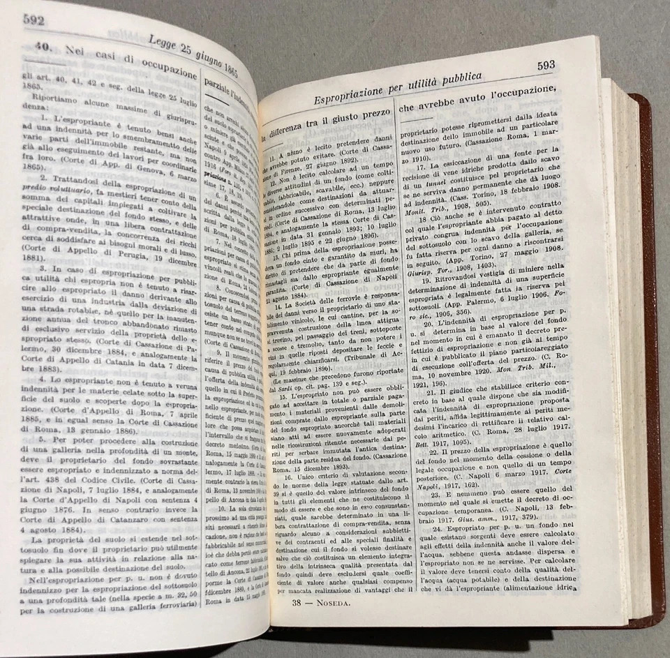 Giuridica, Ingegneria, Idraulica, Navigazione, Bonifiche, Ferrovie, Igiene, Hoepli, 1925