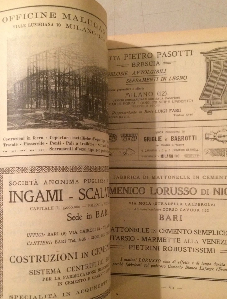 Puglia, Bari: Ingegneria, Stadio Della Vittoria, Concorso E Prezziario In Edilizia, 1929