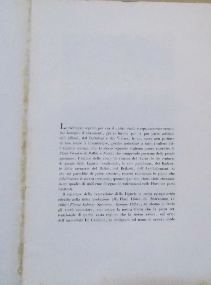 Storia Naturale, Botanica, Liguria: Flora Ligustica, Zoofiti, Alghe. De Notaris, 1846