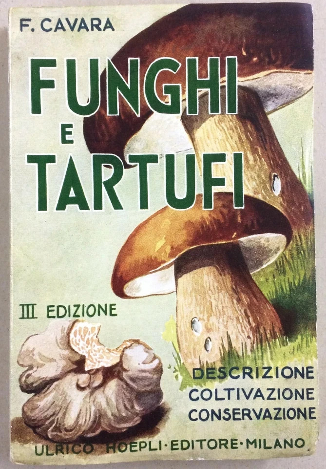 Storia Naturale: Funghi, Tartufi, Illustrato A Colori   Hoepli, Cavara, 1934
