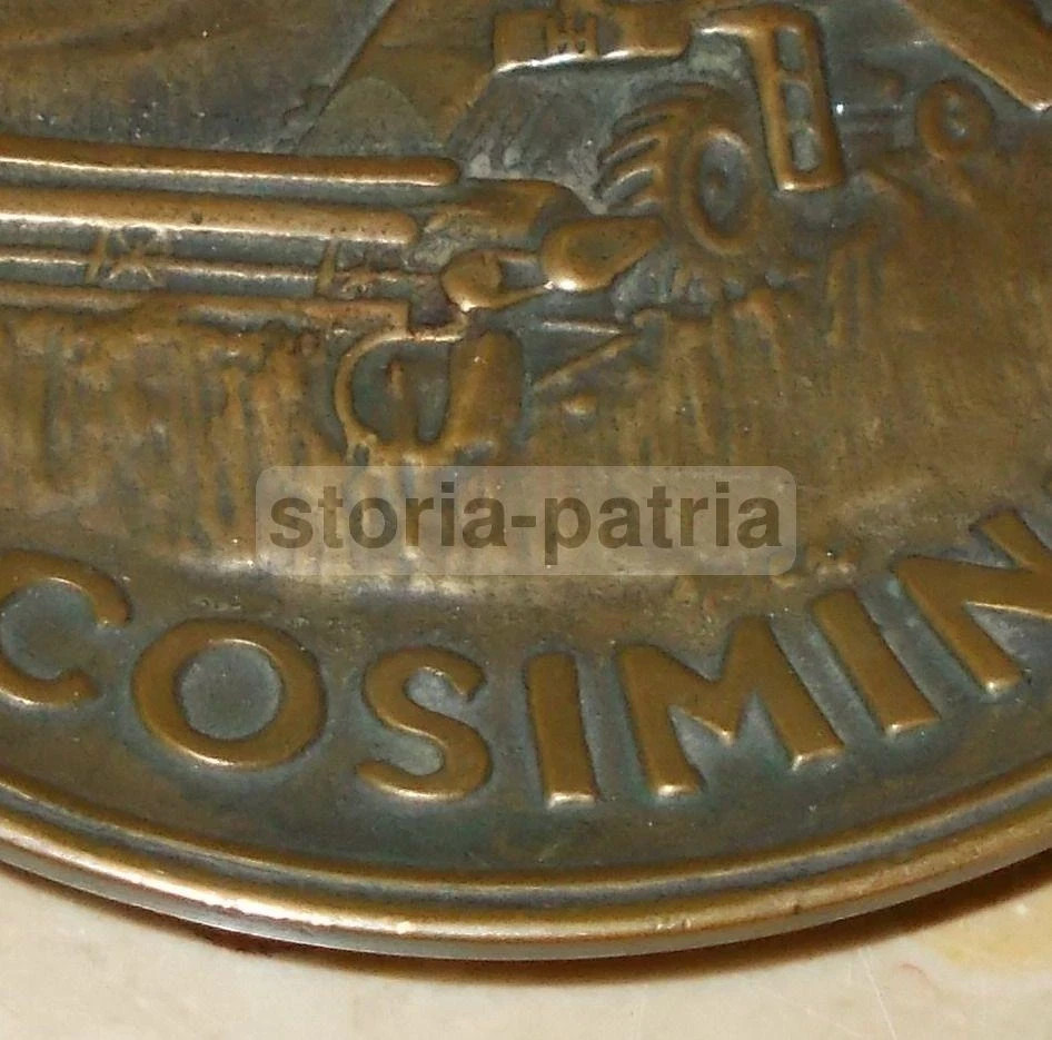 Cosimini, Un Secolo Al Servizio Dell'Agricoltura (1856 1956). Placca Pubblicitaria In Metallo