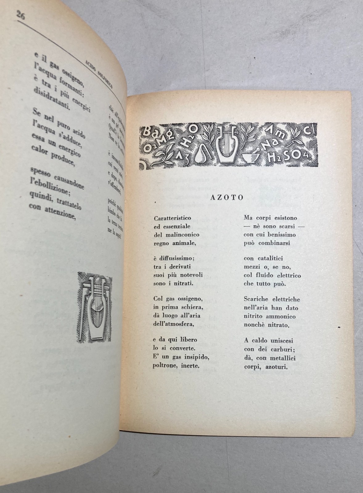 Chimica In Versi. Alberto Cavaliere. Copertina Di Garrasi. 1955