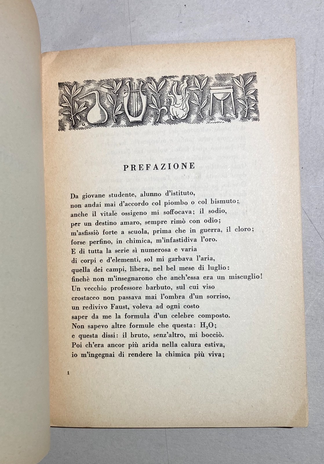 Chimica In Versi. Alberto Cavaliere. Copertina Di Garrasi. 1955