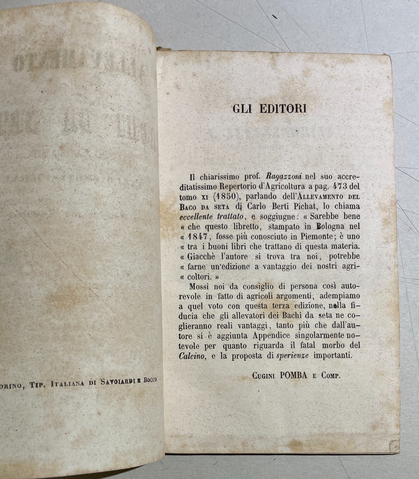 Bachi Da Seta: Allevamento Secondo Il Metodo Berti Pichat. Antica Edizione, 1854