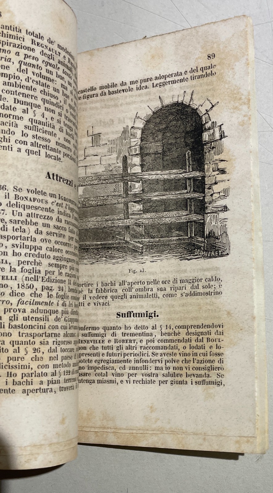 Bachi Da Seta: Allevamento Secondo Il Metodo Berti Pichat. Antica Edizione, 1854