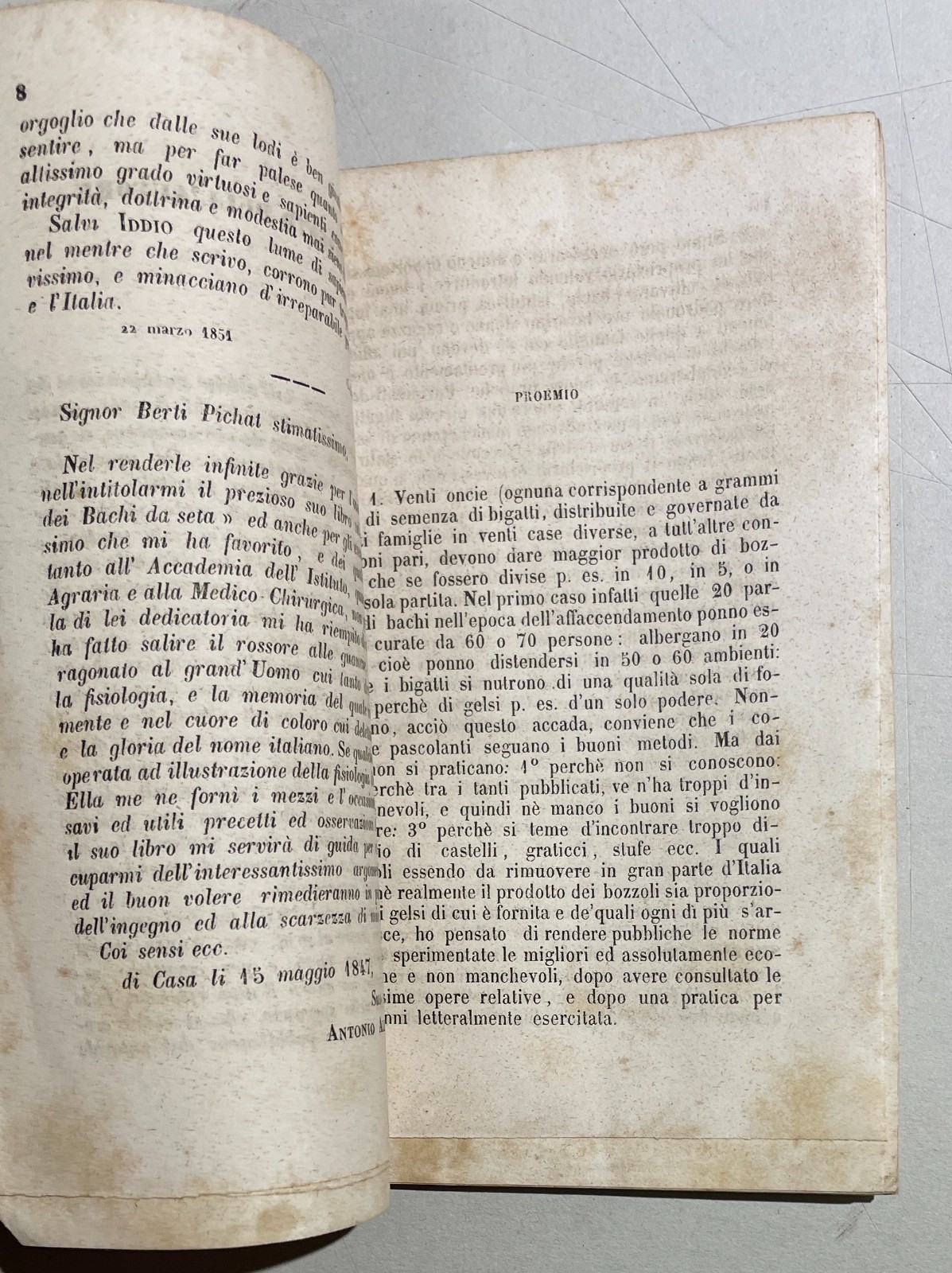 Bachi Da Seta: Allevamento Secondo Il Metodo Berti Pichat. Antica Edizione, 1854