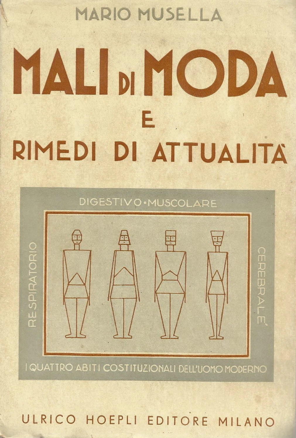Mario Musella. Mali Di Moda E Rimedi Di Attualità. Milano, Hoepli, 1937