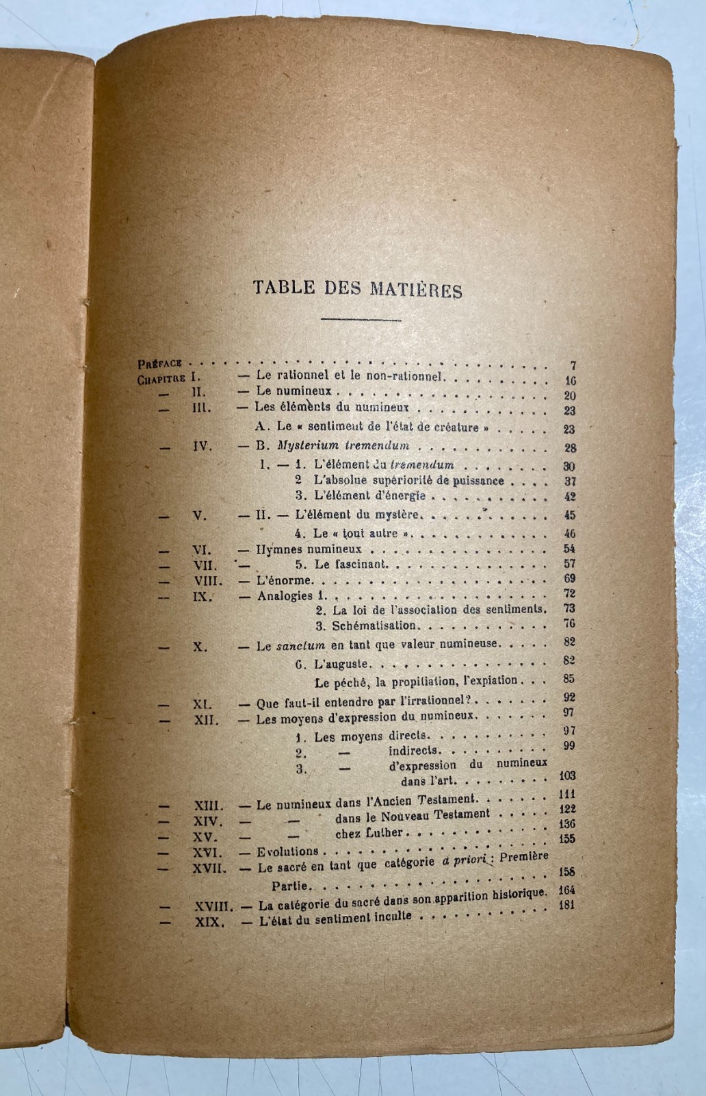 Teologia, Esoterismo, Sacro Razionale E Irrazionale   Rudolf Otto   1949