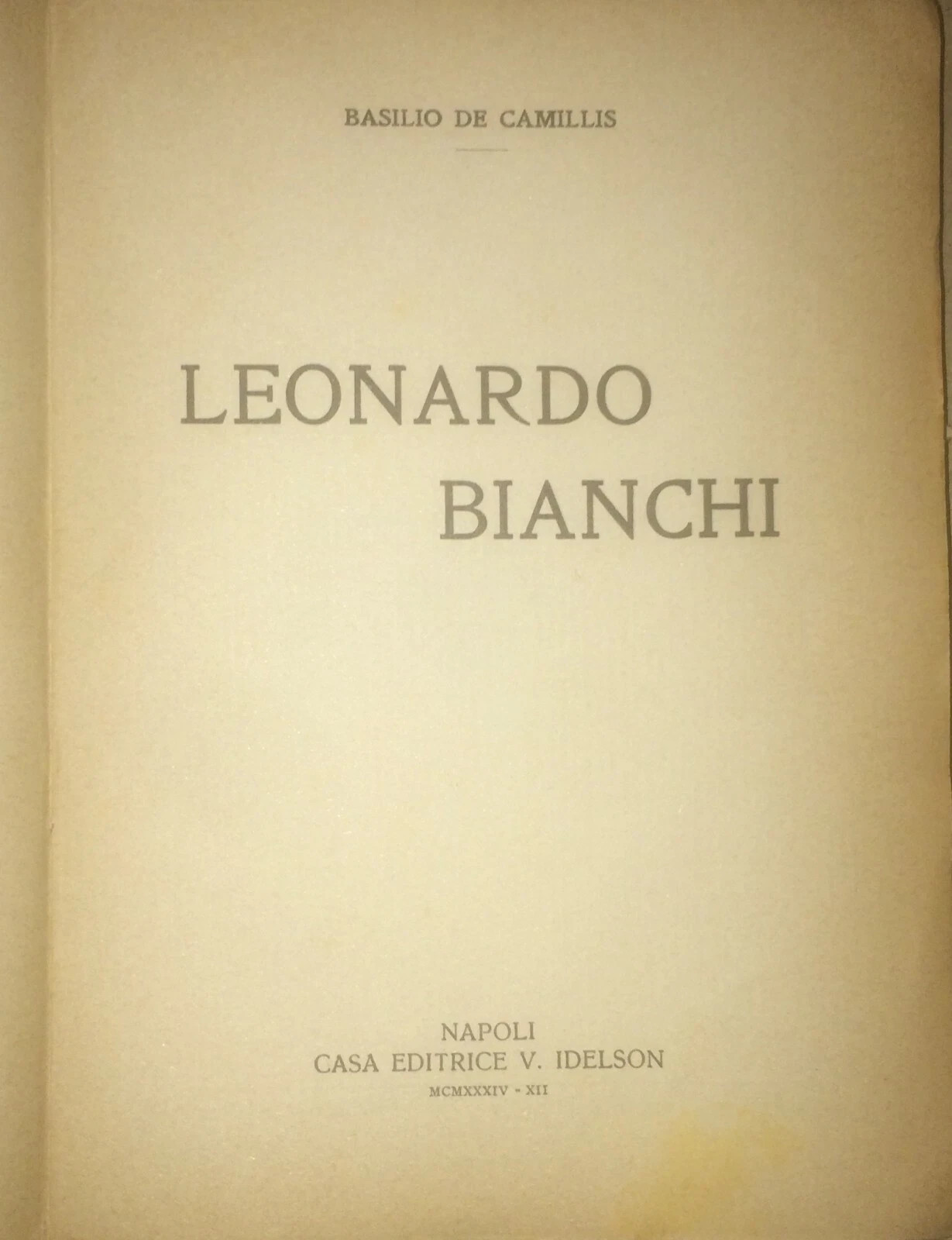 Medicina, Neurologia E Psichiatria Nel Sannio: Leonardo Bianchi (San Bartolomeo In Galdo)